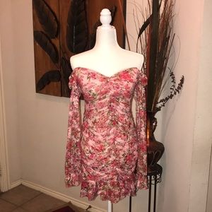 Perfect Valentine’s Day Off the Shoulder Dress